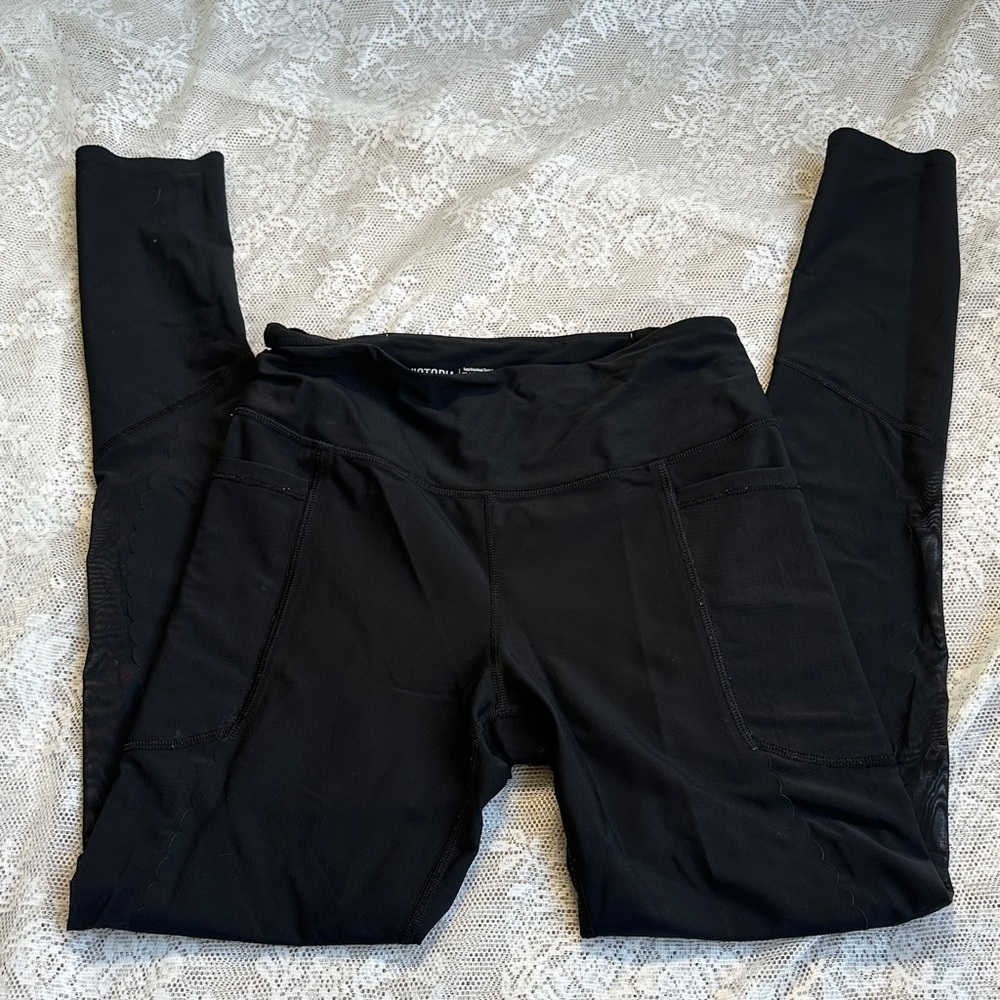 Victorias Secret Sport Black Women's Leggings Work Out Gym Pants Size Small